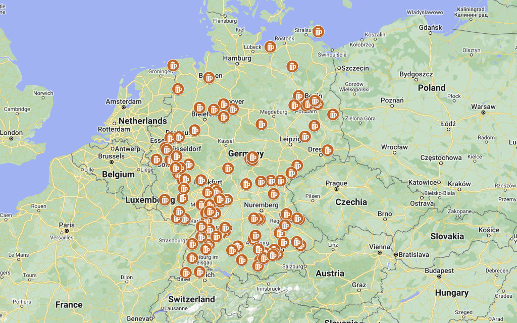 Biergarten in Germany