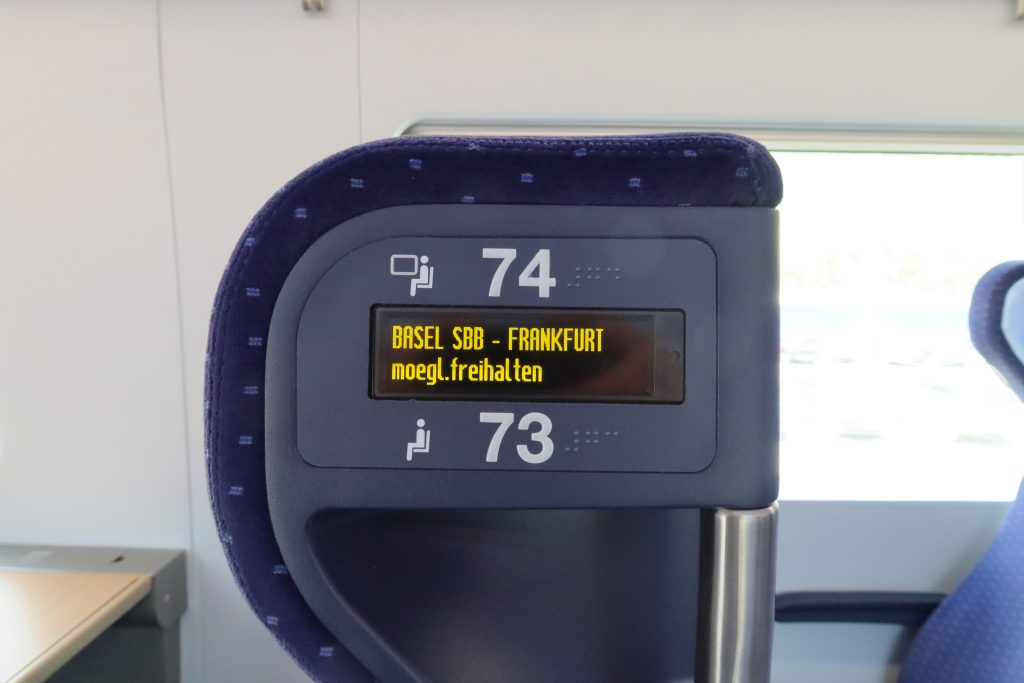 Deutsche Bahn Seat Reservations