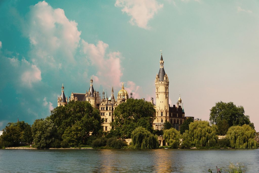 Schwerin Castle Sits in Water