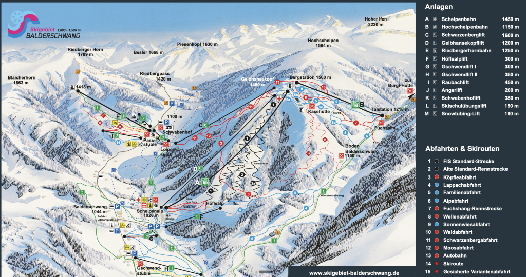 Balderschwang Trail Map