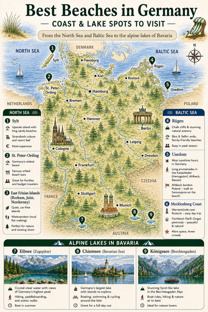 Best Beaches in Germany: Coast and Lake Spots to Visit