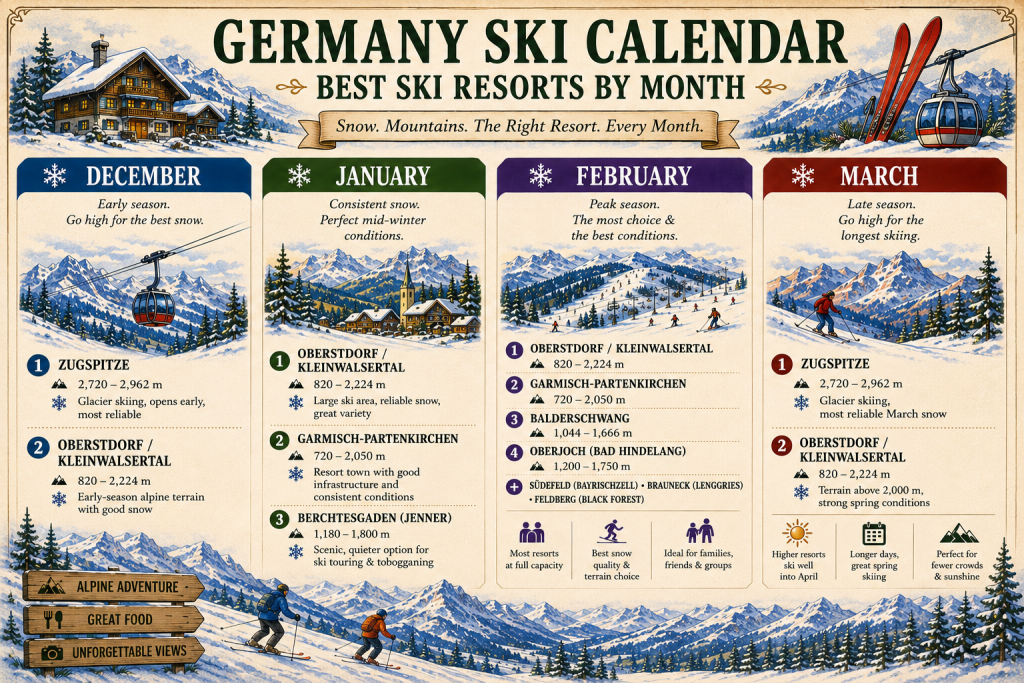 Best Ski Resorts In Germany By Month
