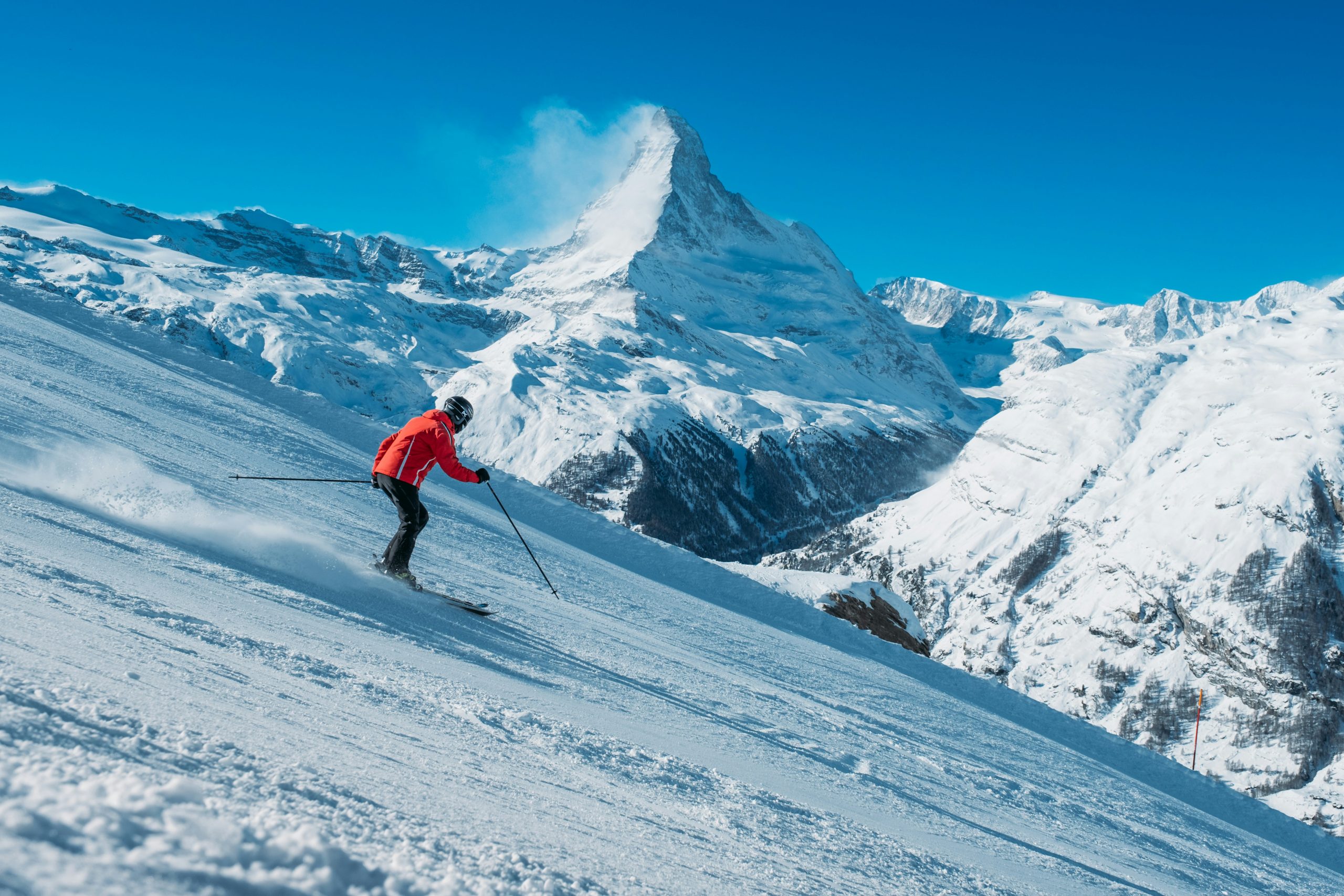 best time to ski in the Alps